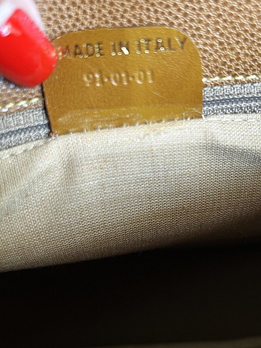 LANCEL Leather Shoulder Bag GM, British Tan - Picture 11 of 15